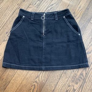 Forever 21 Black Denim Mini Skirt